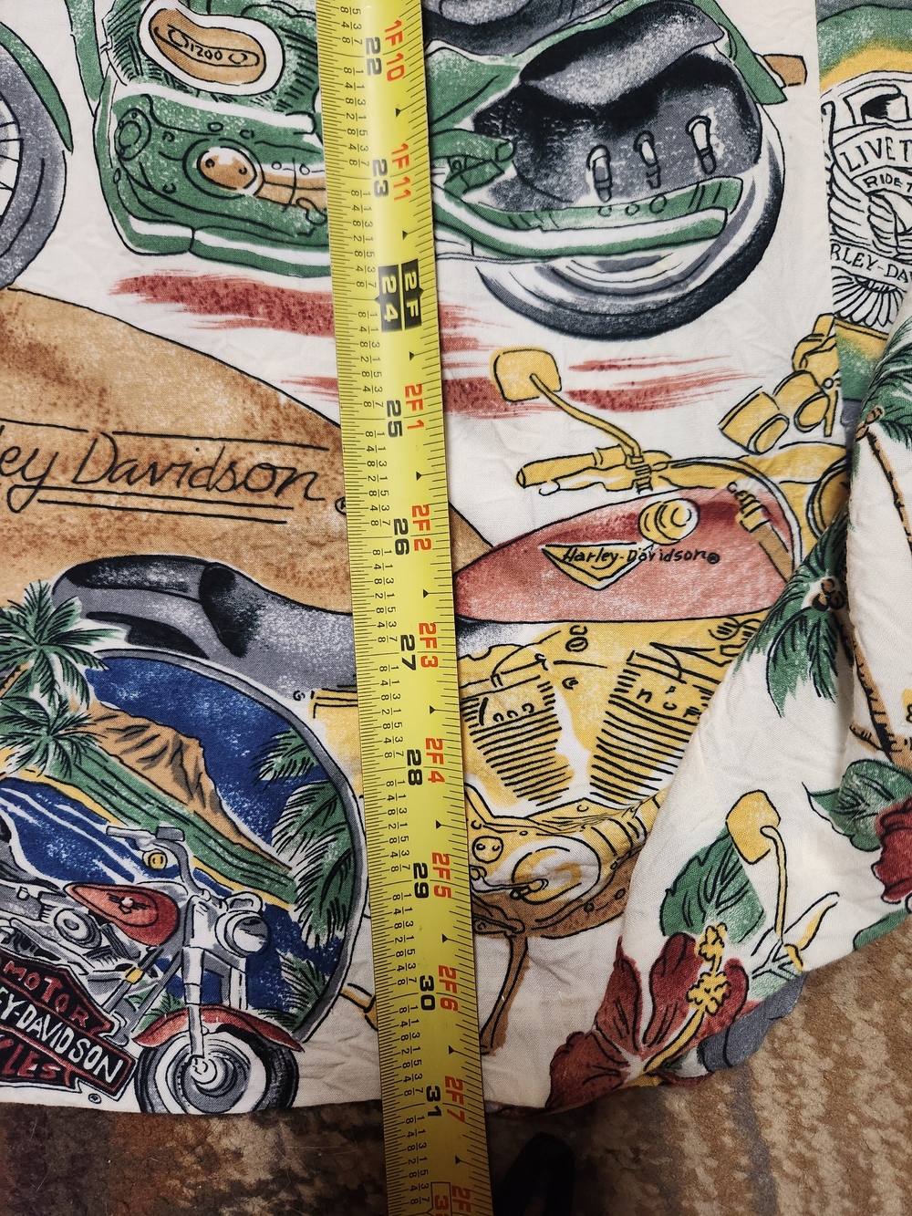 Harley-Davidson Multicolor Motorcycle Print Midi Dress - Picture 10 of 12